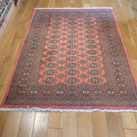 Hand-Knotted Bokhara Rug From Pakistan