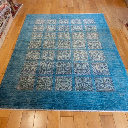 Hand-Knotted Afghan Bahtiar  Rug From Afghanistan