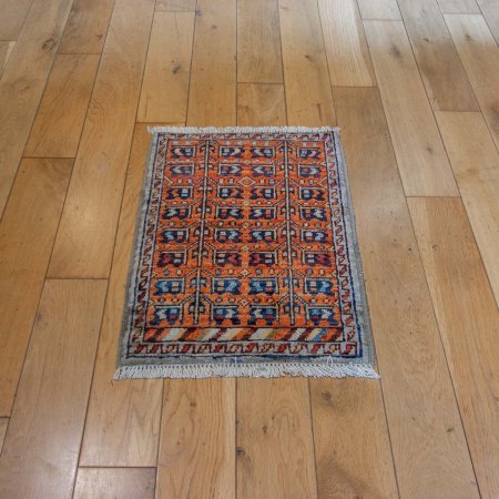 Hand-Knotted Chubi Rug From Afghanistan