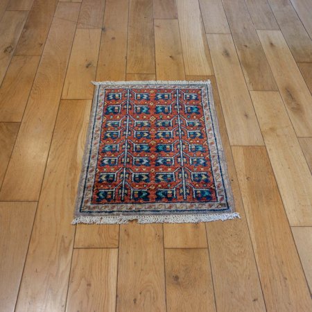 Hand-Knotted Chubi Rug From Afghanistan