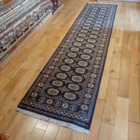 Hand-Knotted Bokhara Runner From Pakistan