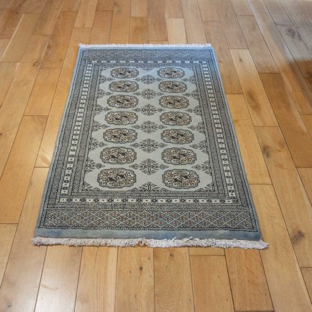 Hand-Knotted Bokhara Rug From Pakistan