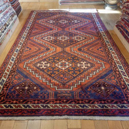 Hand-Knotted Luri Rug From Iran (Persian)