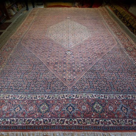 Hand-Knotted Bidjar Rug From Iran (Persian)