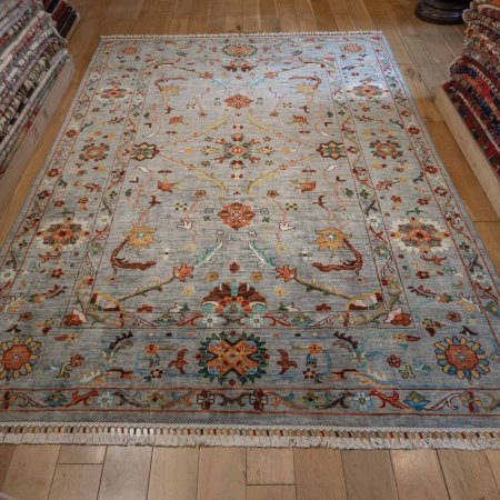 Hand-Knotted Sultanabad Rug From Afghanistan