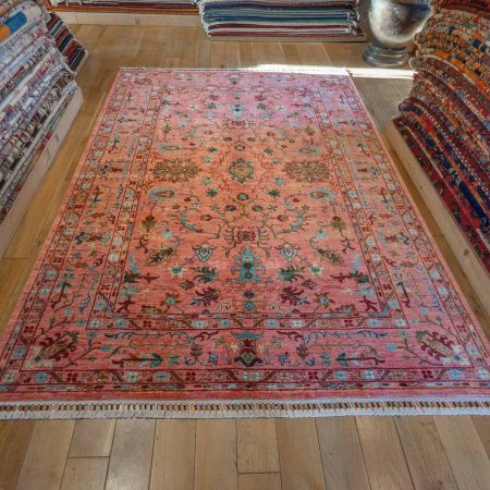 Hand-Knotted Sultanabad Rug From Afghanistan