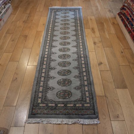 Hand-Knotted Bokhara Runner From Pakistan