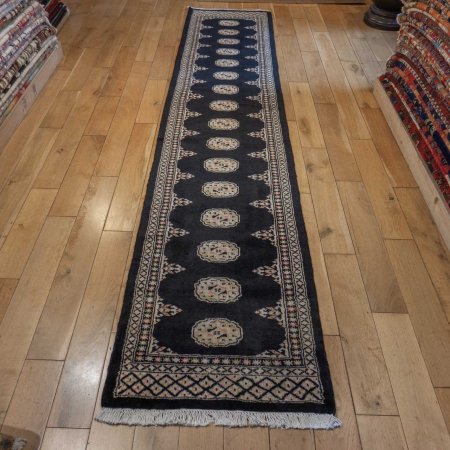 Hand-Knotted Bokhara Runner From Pakistan