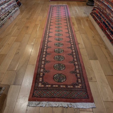 Hand-Knotted Bokhara Runner From Pakistan