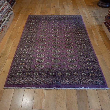 Hand-Knotted Bokhara Rug From Pakistan