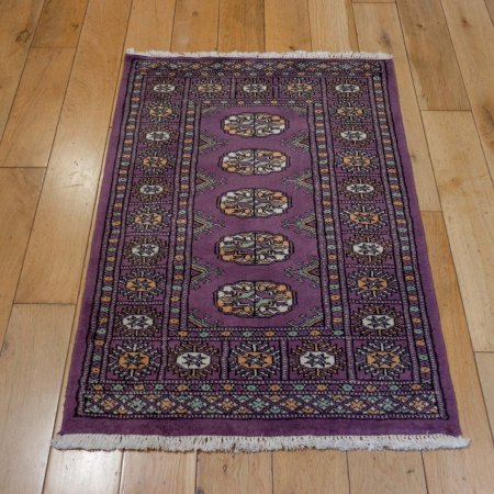 Hand-Knotted Bokhara Rug From Pakistan