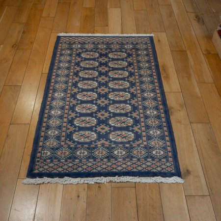 Hand-Knotted Bokhara Rug From Pakistan