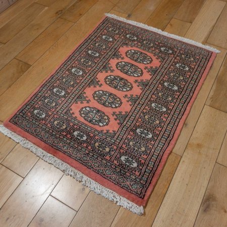 Hand-Knotted Bokhara Rug From Pakistan