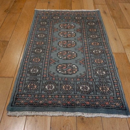 Hand-Knotted Bokhara Rug From Pakistan