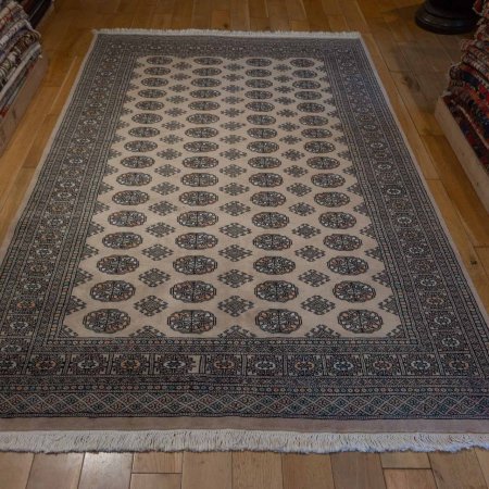 Hand-Knotted Bokhara Rug From Pakistan
