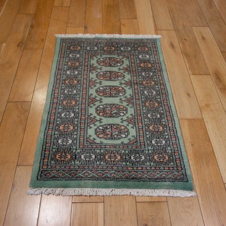 Hand-Knotted Bokhara Rug From Pakistan