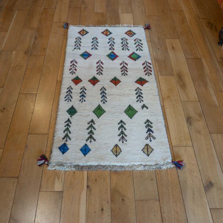 Hand-Knotted Gabbeh Rug From Iran (Persian)