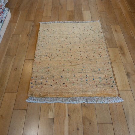Hand-Knotted Gabbeh Rug From Iran (Persian)