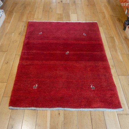 Hand-Knotted Gabbeh Rug From Iran (Persian)