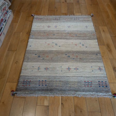 Hand-Knotted Gabbeh Rug From Iran (Persian)