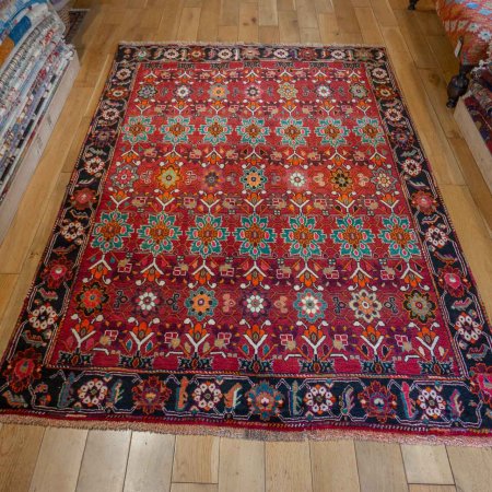 Hand-Knotted Qashgai Rug From Iran (Persian)