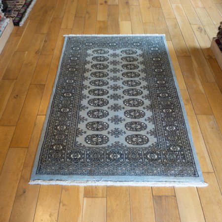 Hand-Knotted Bokhara Rug From Pakistan