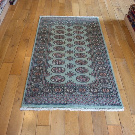 Hand-Knotted Bokhara Rug From Pakistan