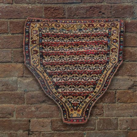 Hand-Knotted Rizini Caucasian Wall Hanging From Iran (Persian)