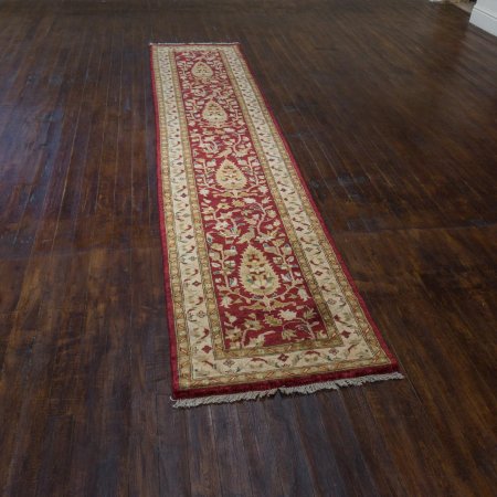 Hand-Knotted Garous Runner From Pakistan