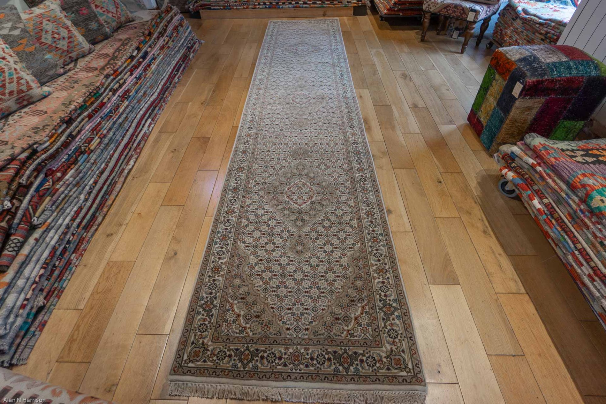 HandKnotted Mahi Indian Runner From India (SN28017) Olney Oriental Rugs