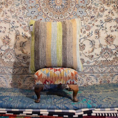 Hand-Made Mazar Kilim Cushion From Afghanistan
