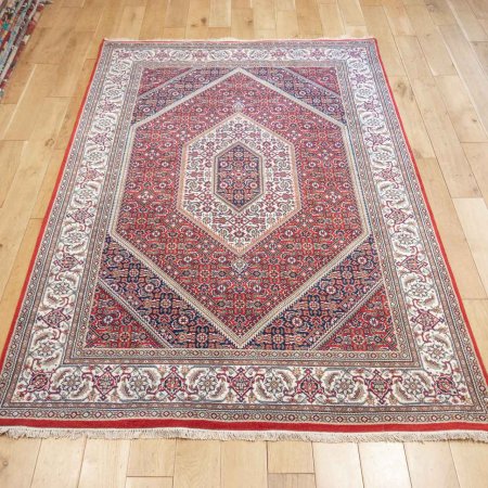 Hand-Knotted Indo Bidjar Rug From India