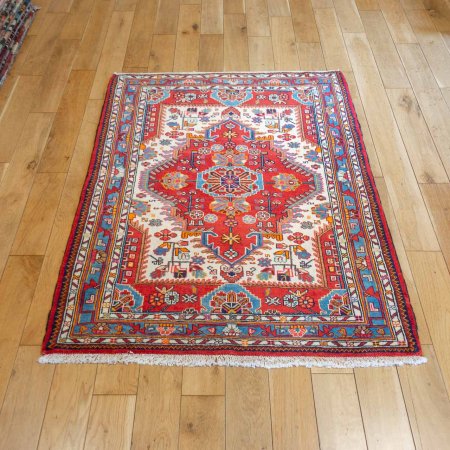 Hand-Knotted Nahavand Rug From Iran (Persian)