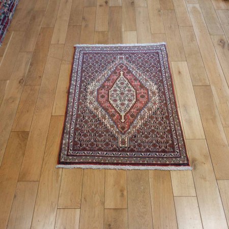 Hand-Knotted Senneh Rug From Iran (Persian)
