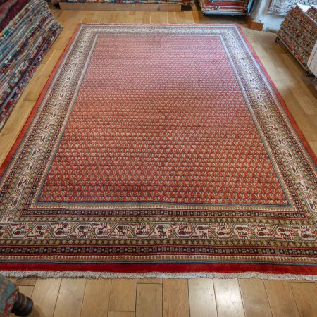 Hand-Knotted Mir Rug From Iran (Persian)