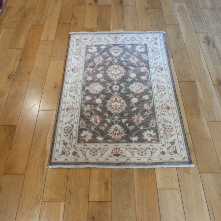 Hand-Knotted Ziegler Rug From Afghanistan