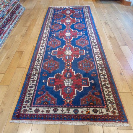 Hand-Knotted Shahsavan Runner From Iran (Persian)
