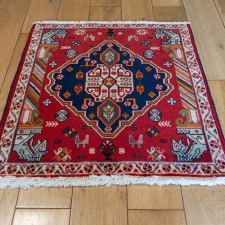 Hand-Knotted Kashkouli Rug From Iran (Persian)