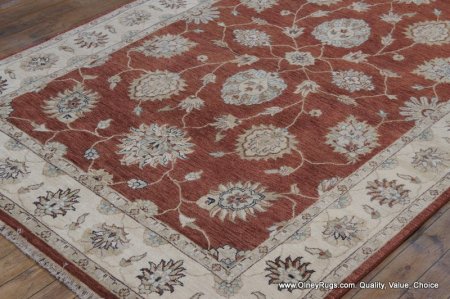 Hand-Knotted Indian Ziegler Rug From India