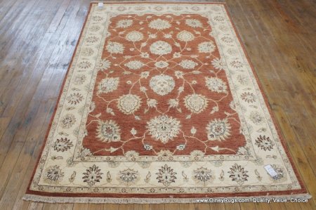 Hand-Knotted Indian Ziegler Rug From India