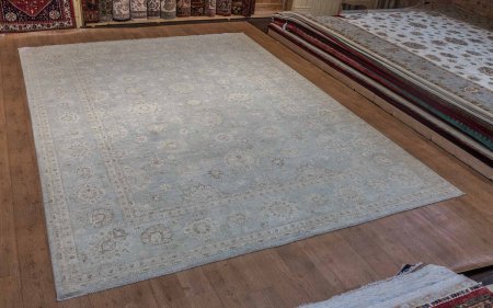 Hand-Knotted Pasha Ziegler Rug From Afghanistan