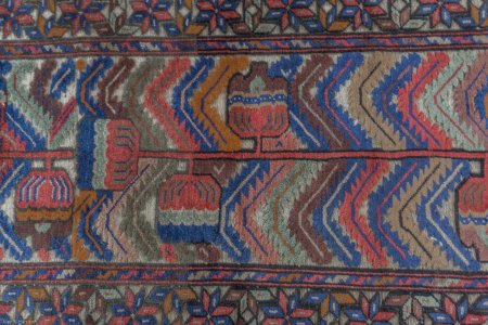 Hand-Knotted Barjasta Runner From Afghanistan