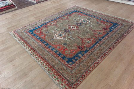 Hand-Knotted Kashgari Rug From Afghanistan