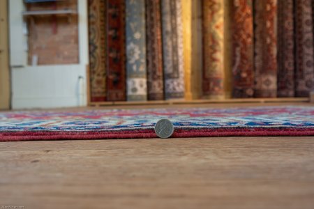 Hand-Knotted Kazak Rug From Afghanistan