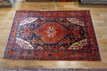 Hand-Knotted Nahavand Rug From Iran (Persian)