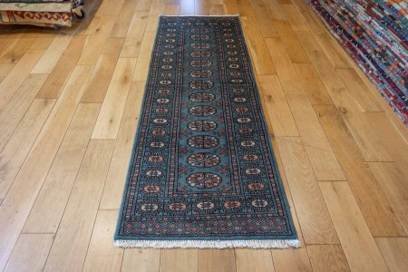 Hand-Knotted Bokhara Runner From Pakistan