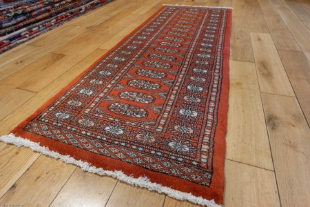 Hand-Knotted Bokhara Runner From Pakistan