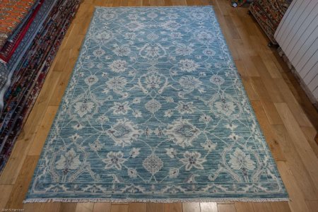 Hand-Knotted Tonal Rug From India