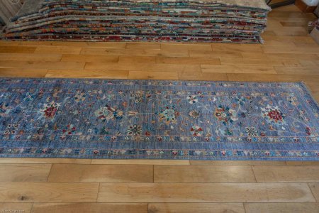 Hand-Knotted Sultanabad Runner From Afghanistan