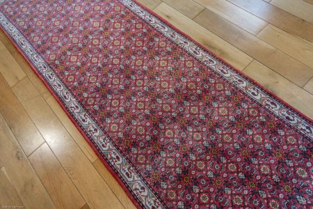 Hand-Knotted Hosseinabad Runner From Iran (Persian)